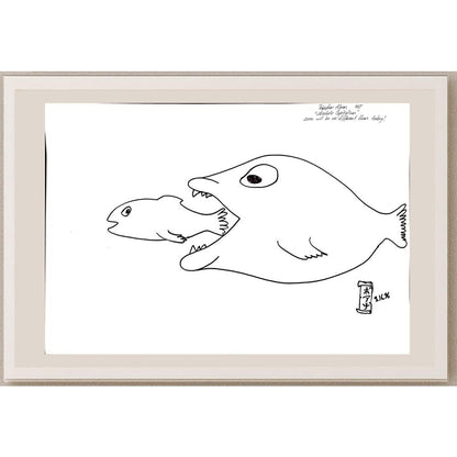 Boğaçhan Alpan 43x30cm Orijinal Karikatür BOD00930
