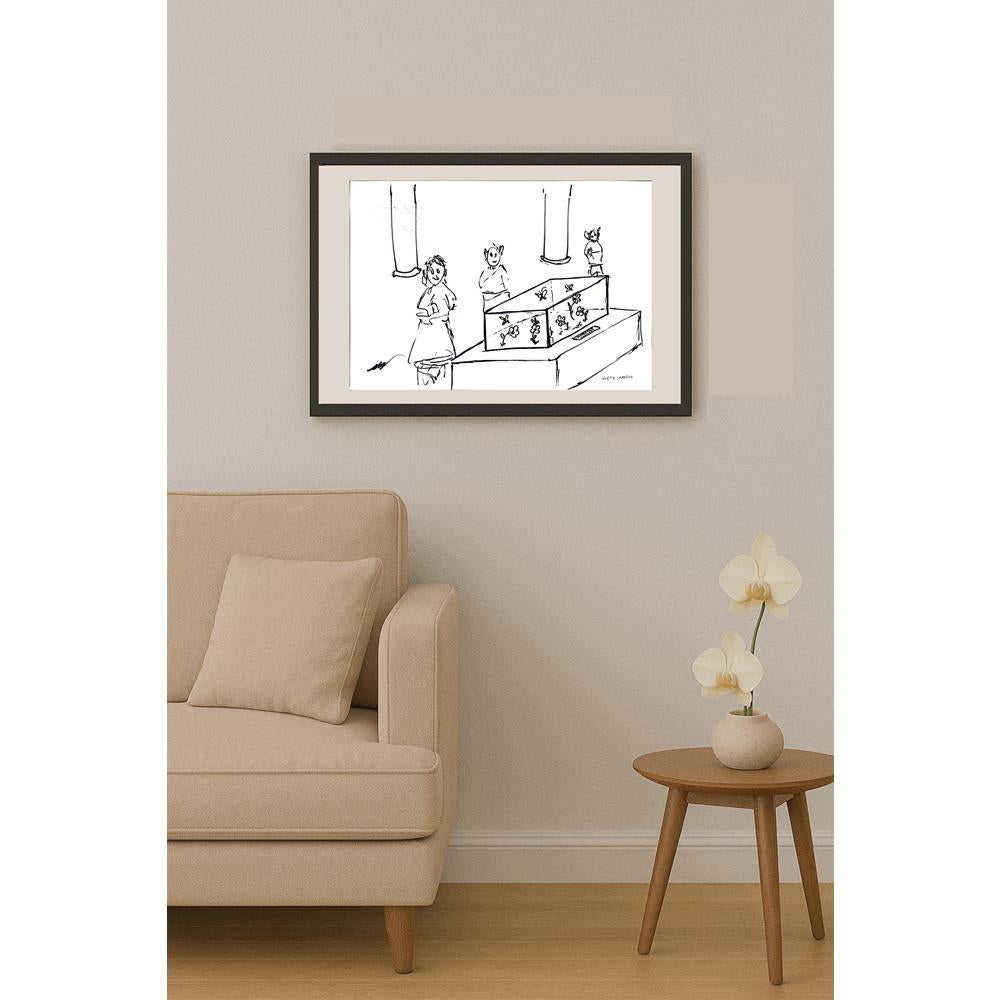 Mete Akoğuz 43x30cm Orijinal Karikatür BOD00935