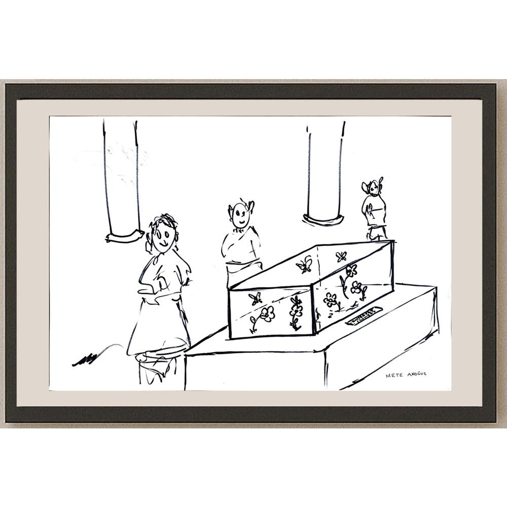 Mete Akoğuz 43x30cm Orijinal Karikatür BOD00935