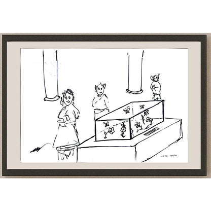 Mete Akoğuz 43x30cm Orijinal Karikatür BOD00935