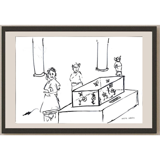 Mete Akoğuz 43x30cm Orijinal Karikatür BOD00935