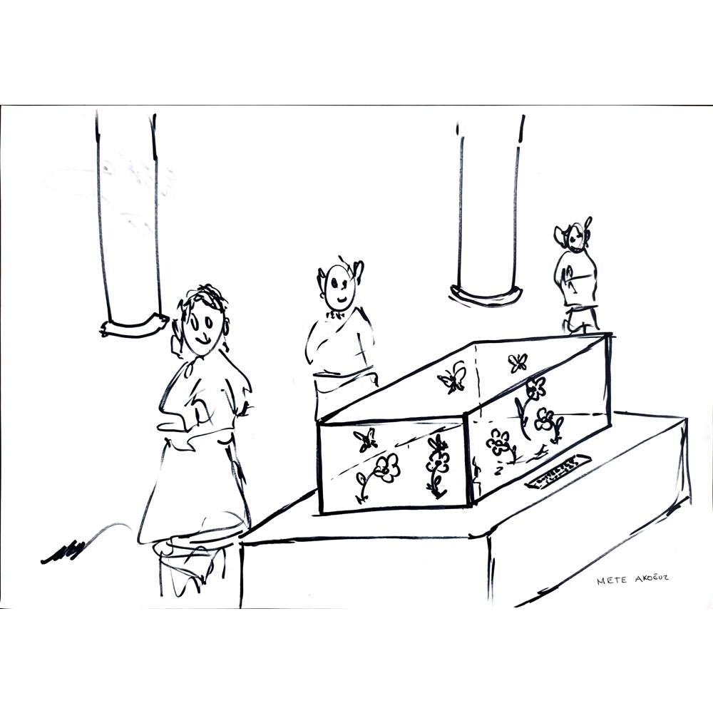Mete Akoğuz 43x30cm Orijinal Karikatür BOD00935
