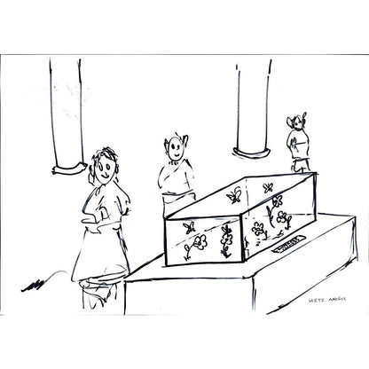 Mete Akoğuz 43x30cm Orijinal Karikatür BOD00935