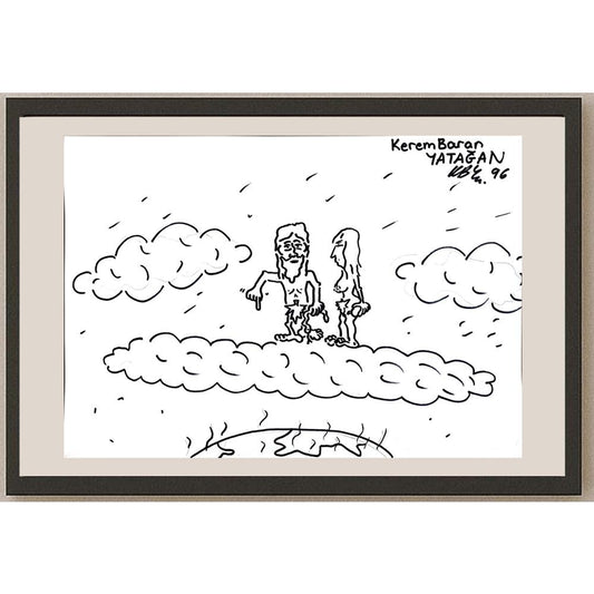Kerem Baran Yatağan 43x30cm Orijinal Karikatür BOD00936
