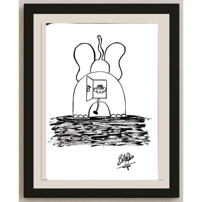 Bülent Bulut 29x21cm Orijinal Karikatür BOD00941