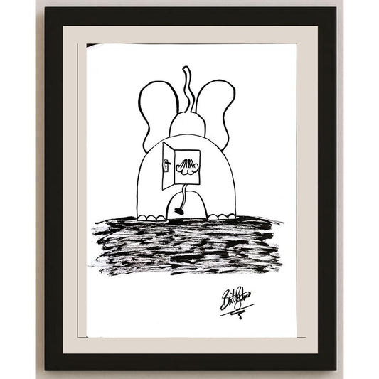 Bülent Bulut 29x21cm Orijinal Karikatür BOD00941