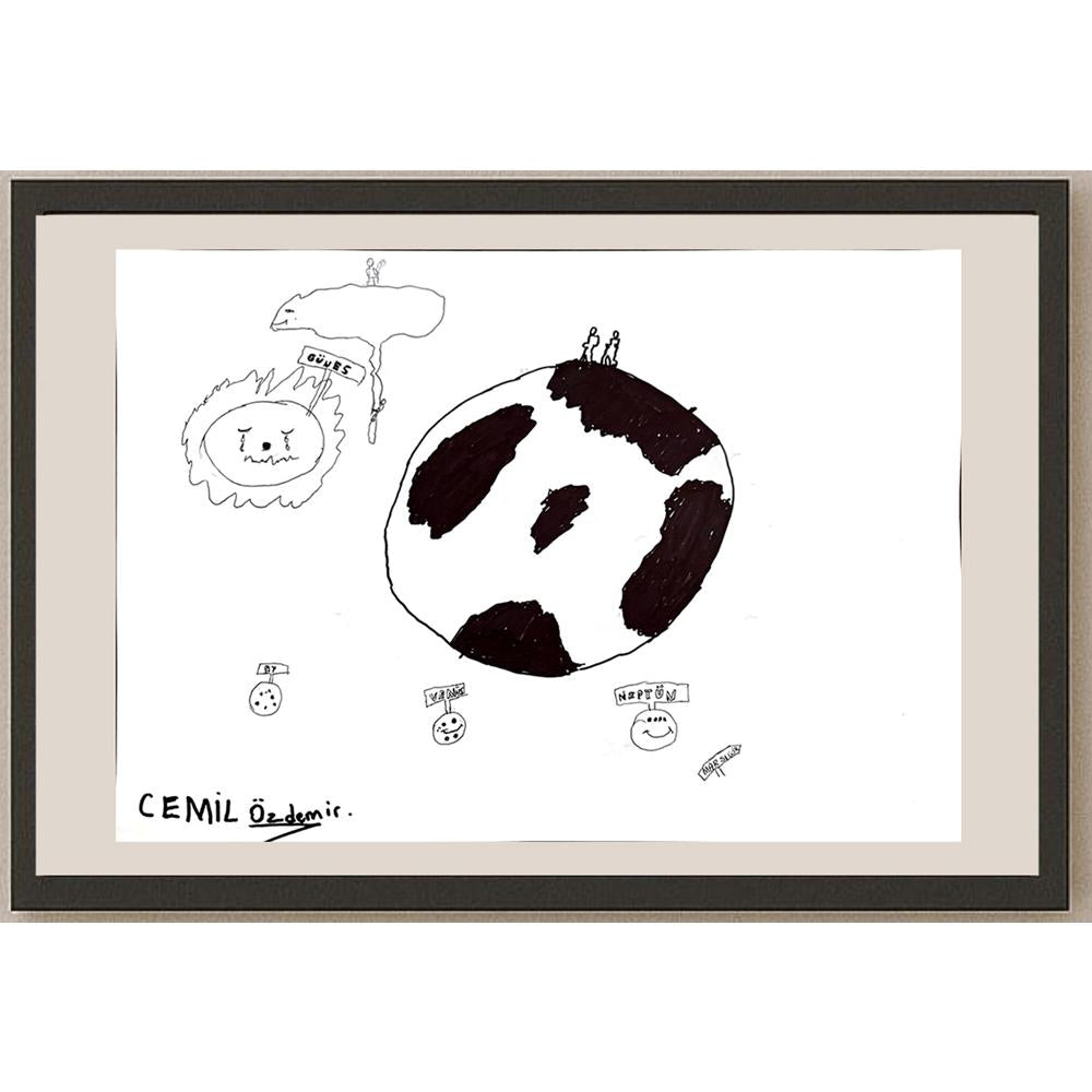 Cemil Özdemir 43x30cm Orijinal Karikatür BOD00942