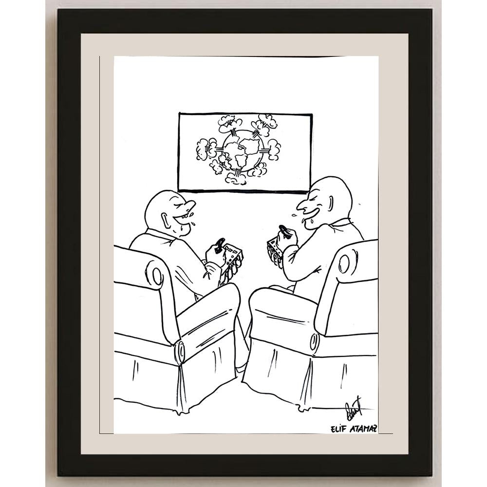 Elif Atamar 43x30cm Orijinal Karikatür BOD00943