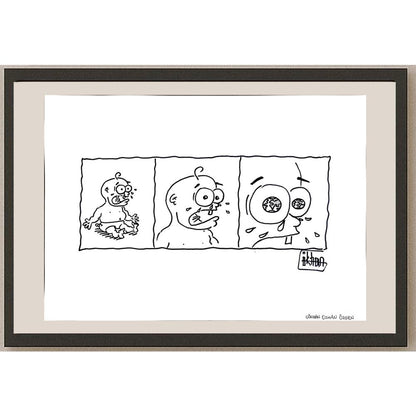 Gökhan Osman Özgen 43x30cm Orijinal Karikatür BOD00945
