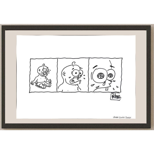 Gökhan Osman Özgen 43x30cm Orijinal Karikatür BOD00945