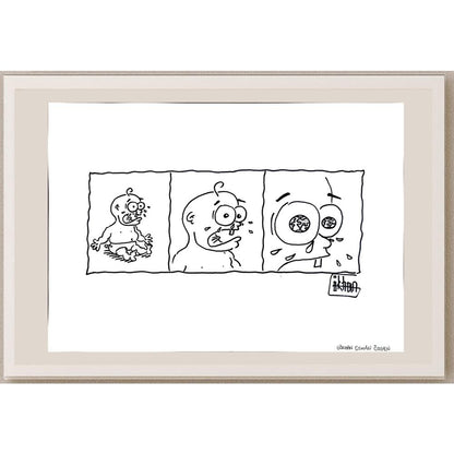 Gökhan Osman Özgen 43x30cm Orijinal Karikatür BOD00945