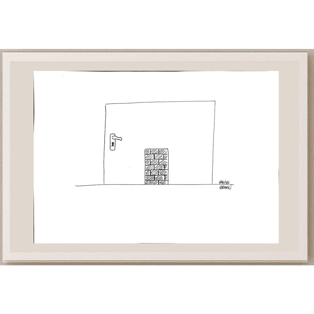 Melike Orhan 35x25cm Orijinal Karikatür BOD00950