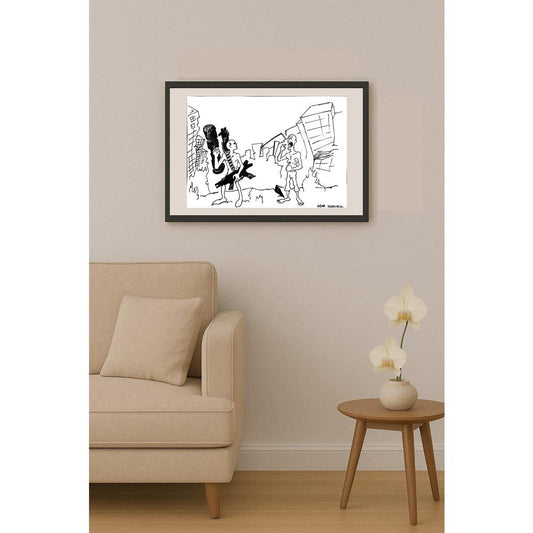 Uğur Sertçelik 43x30cm Orijinal Karikatür BOD00951