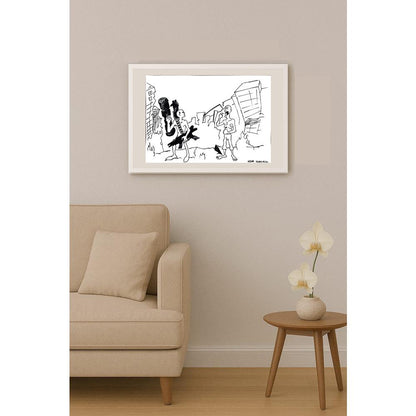Uğur Sertçelik 43x30cm Orijinal Karikatür BOD00951