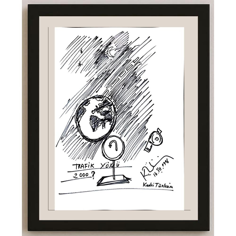 Kadri Türküm 43x30cm Orijinal Karikatür BOD00954