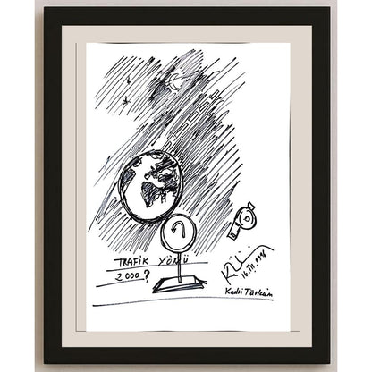 Kadri Türküm 43x30cm Orijinal Karikatür BOD00954