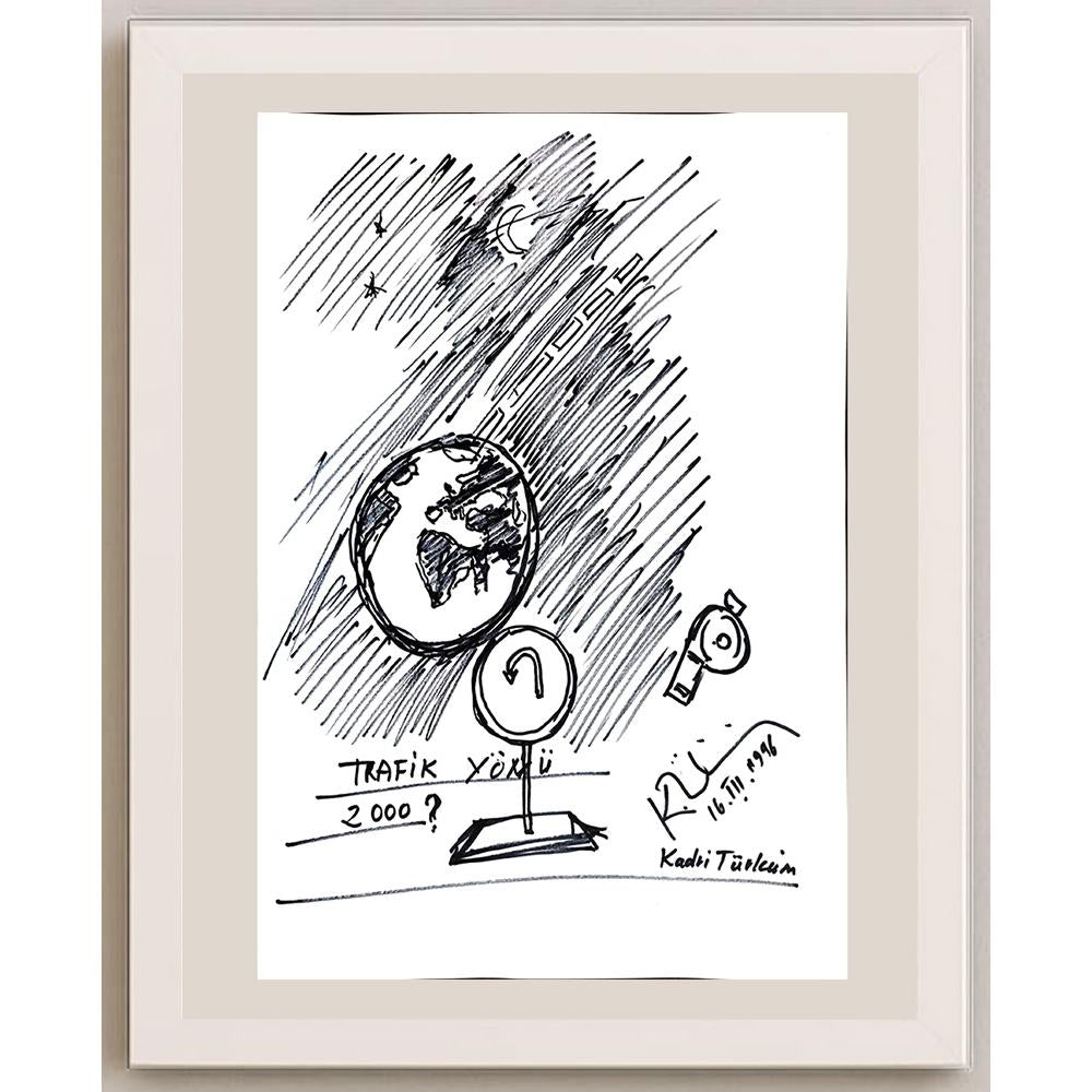 Kadri Türküm 43x30cm Orijinal Karikatür BOD00954