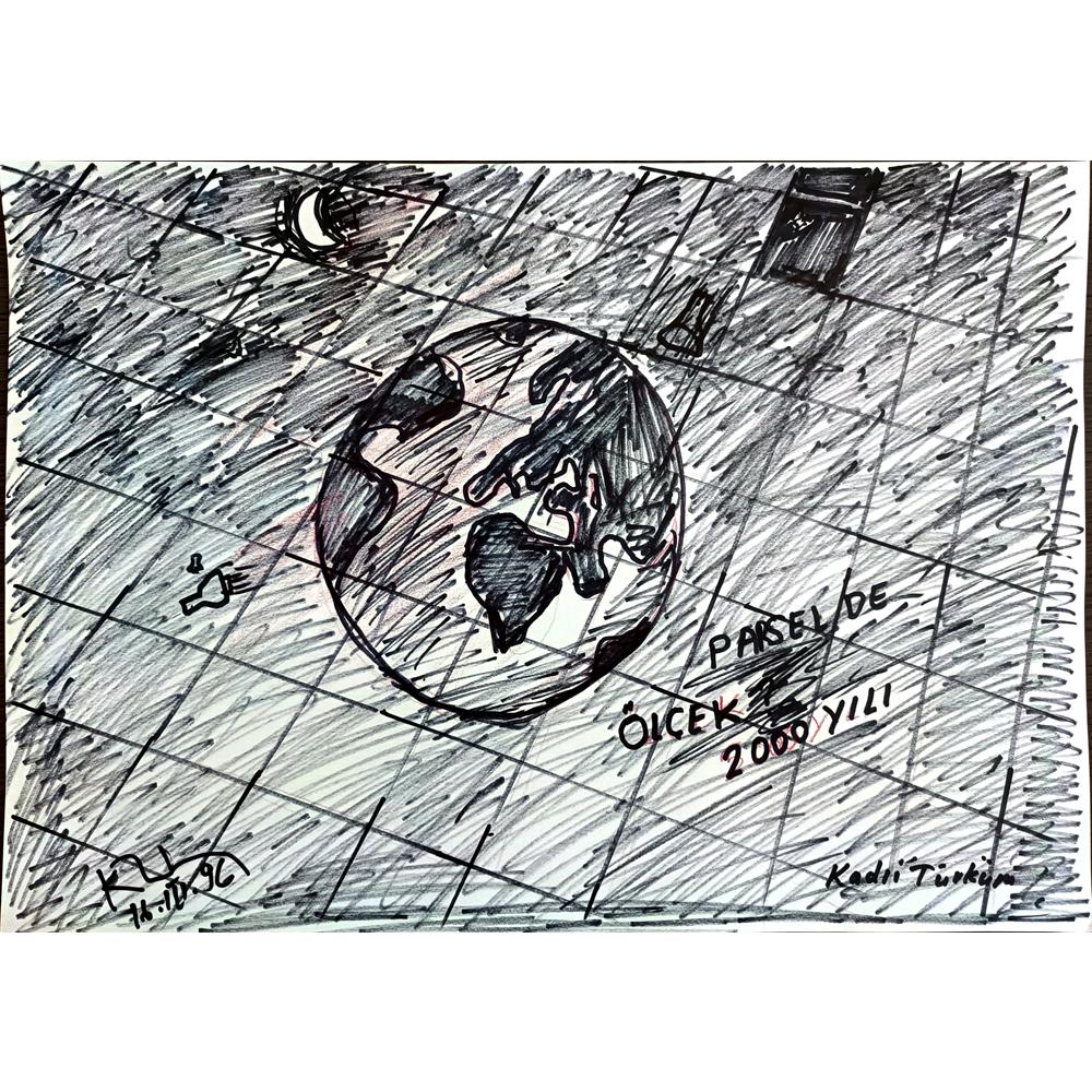 Kadri Türküm 43x30cm Orijinal Karikatür BOD00956