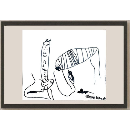 Yaran Altınok 43x36cm Orijinal Karikatür BOD00957