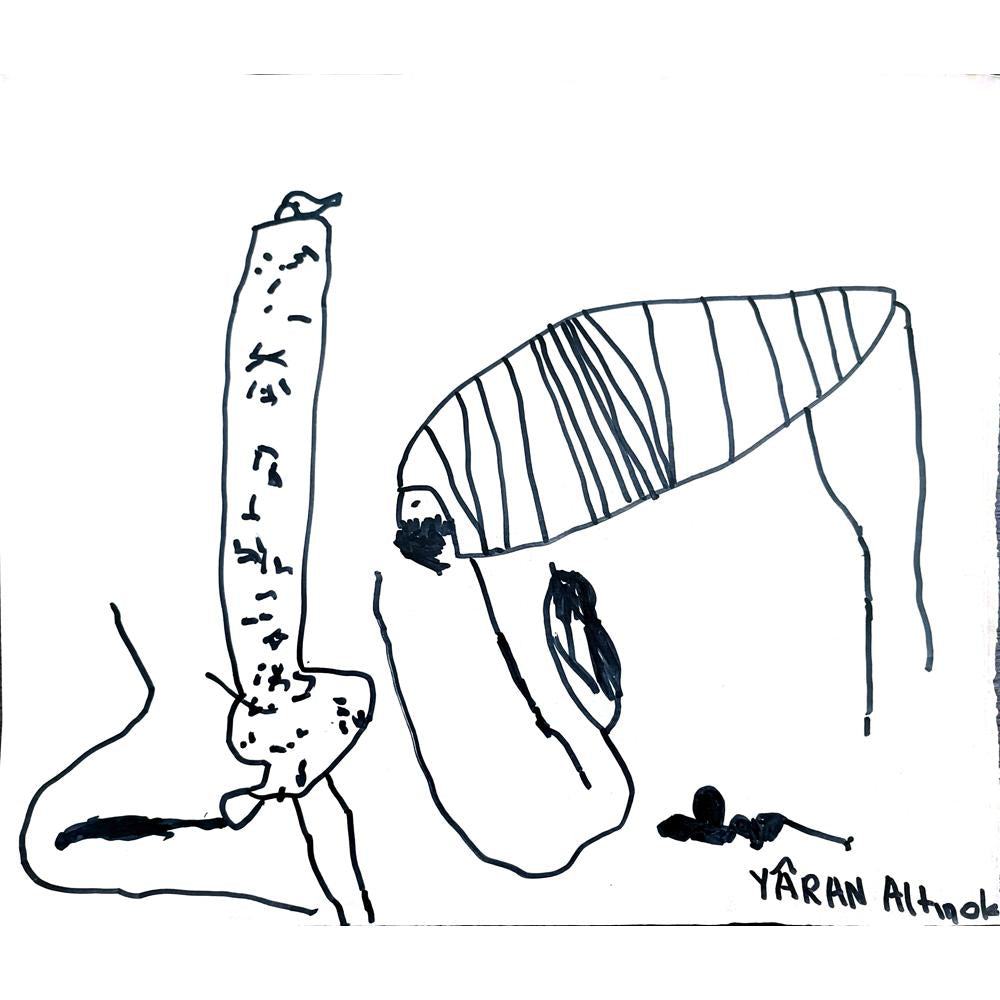 Yaran Altınok 43x36cm Orijinal Karikatür BOD00957