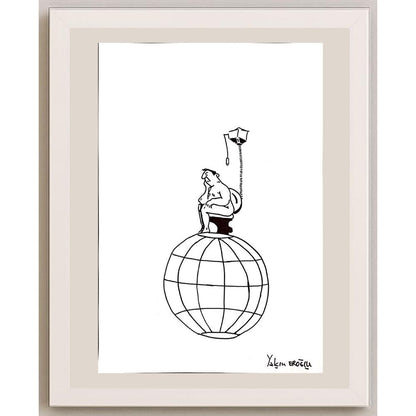 Yalçın Eroğlu 43x30cm Orijinal Karikatür BOD00959