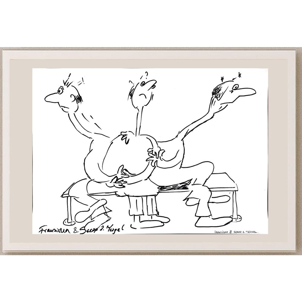 Serap Tezel 43x30cm Orijinal Karikatür BOD00962