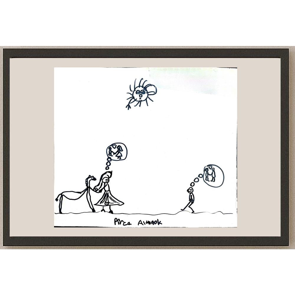 Pirce Altınok 43x36cm Orijinal Karikatür BOD00963