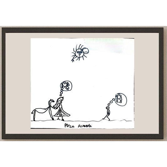 Pirce Altınok 43x36cm Orijinal Karikatür BOD00963