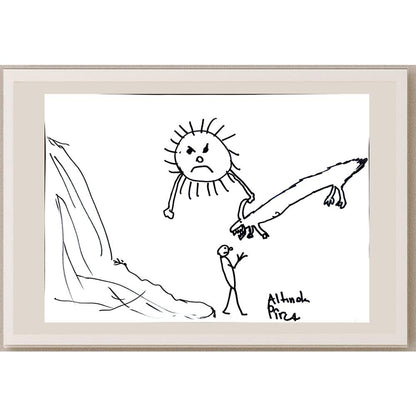 Yaran Altınok 43x30cm Orijinal Karikatür BOD00966