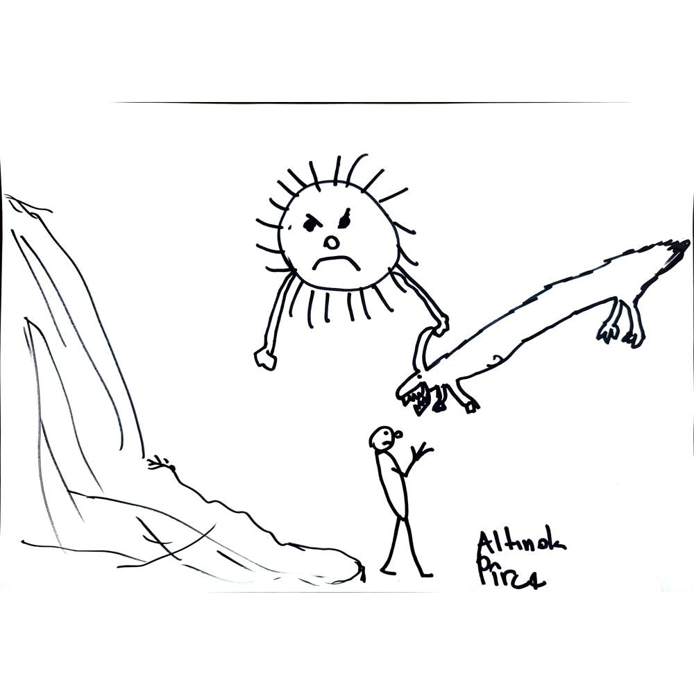 Yaran Altınok 43x30cm Orijinal Karikatür BOD00966