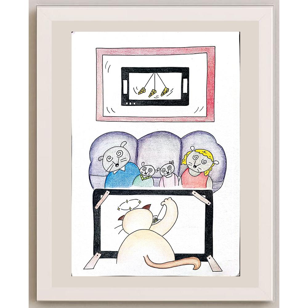 Chan Oi Lam 43x30cm Orijinal Karikatür BOD00970