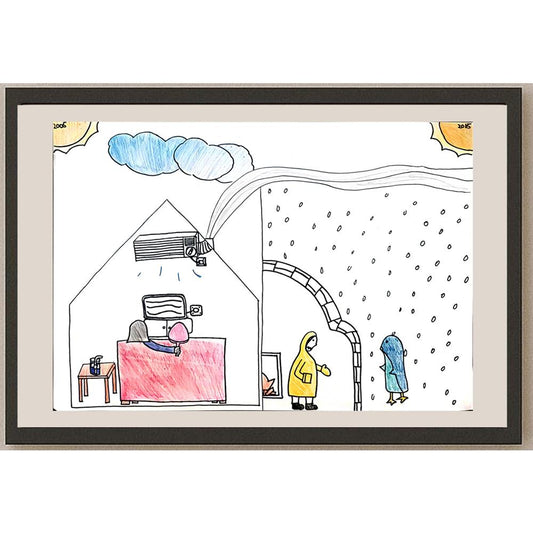 Leung Chin Ying 35x25cm Orijinal Karikatür BOD00975