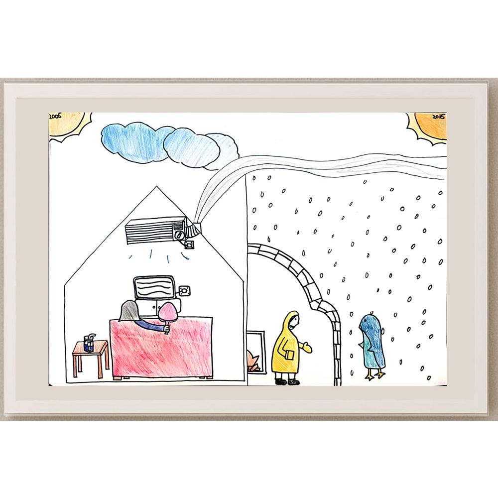 Leung Chin Ying 35x25cm Orijinal Karikatür BOD00975