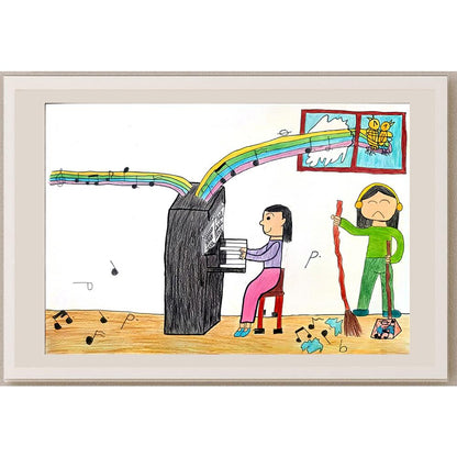 Lo Chun Man 35x25cm Orijinal Karikatür BOD00977