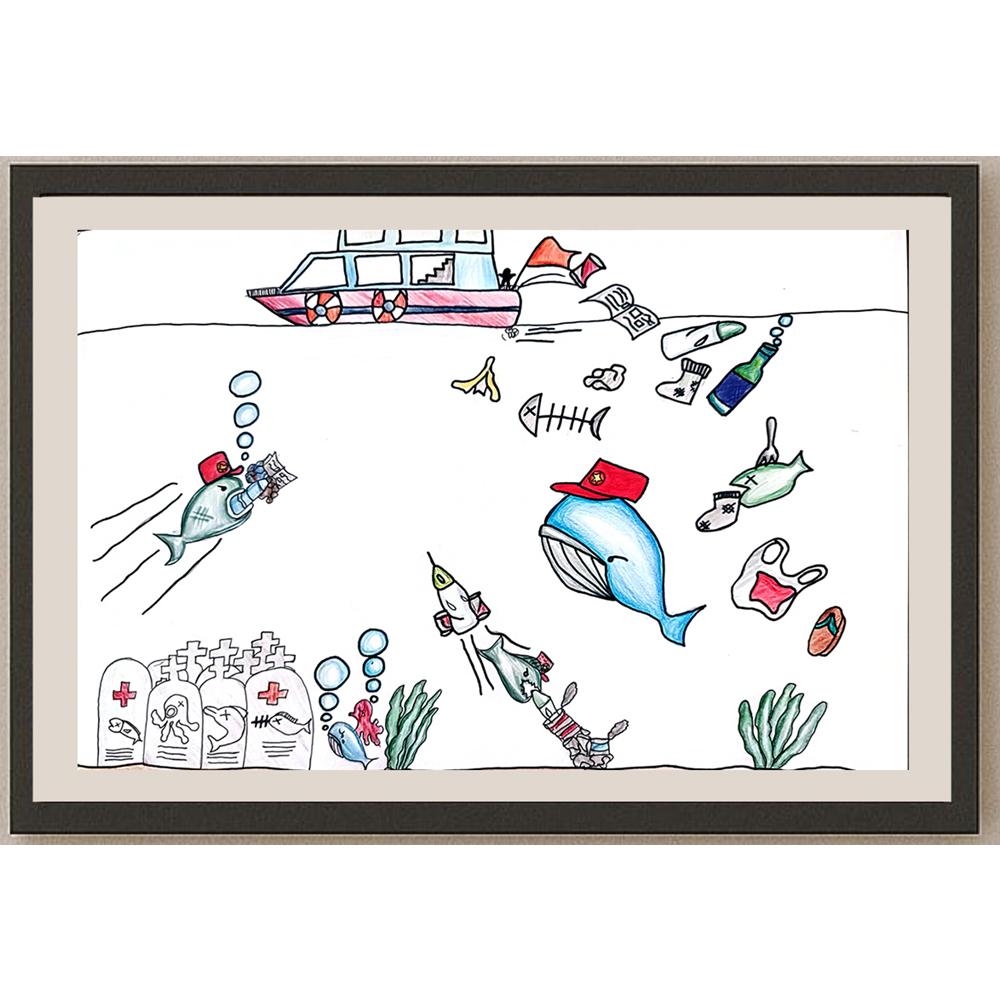 Sung Lok Hin 35x25cm Orijinal Karikatür BOD00983