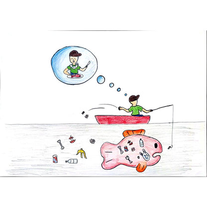Lam Ka Po 35x25cm Orijinal Karikatür BOD00984