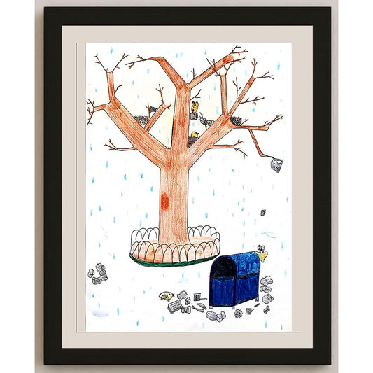 Leung Man Ha 35x25cm Orijinal Karikatür BOD00985