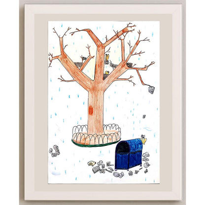 Leung Man Ha 35x25cm Orijinal Karikatür BOD00985