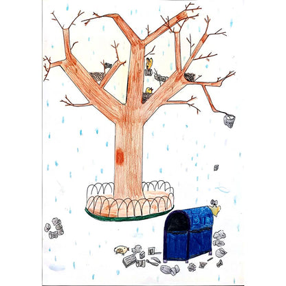 Leung Man Ha 35x25cm Orijinal Karikatür BOD00985