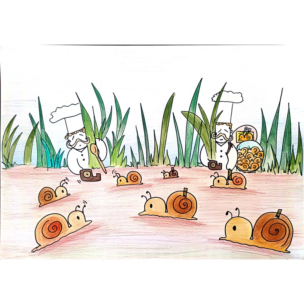 Shiu Stephany 35x25cm Orijinal Karikatür BOD00986