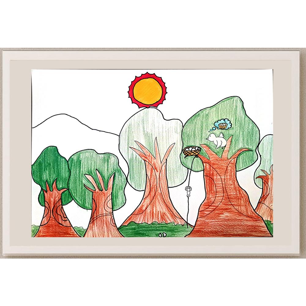 Liu Ho Fung 35x25cm Orijinal Karikatür BOD00990