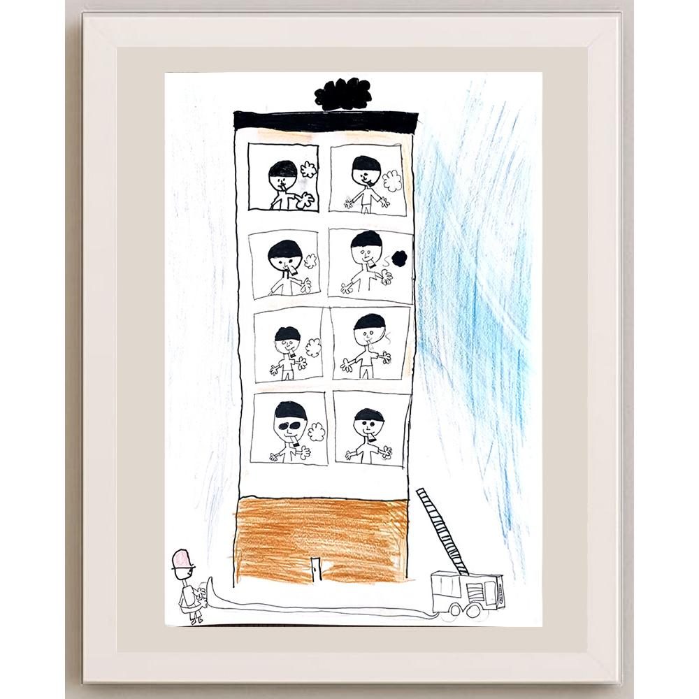 Chan Lok Man 35x25cm Orijinal Karikatür BOD00991