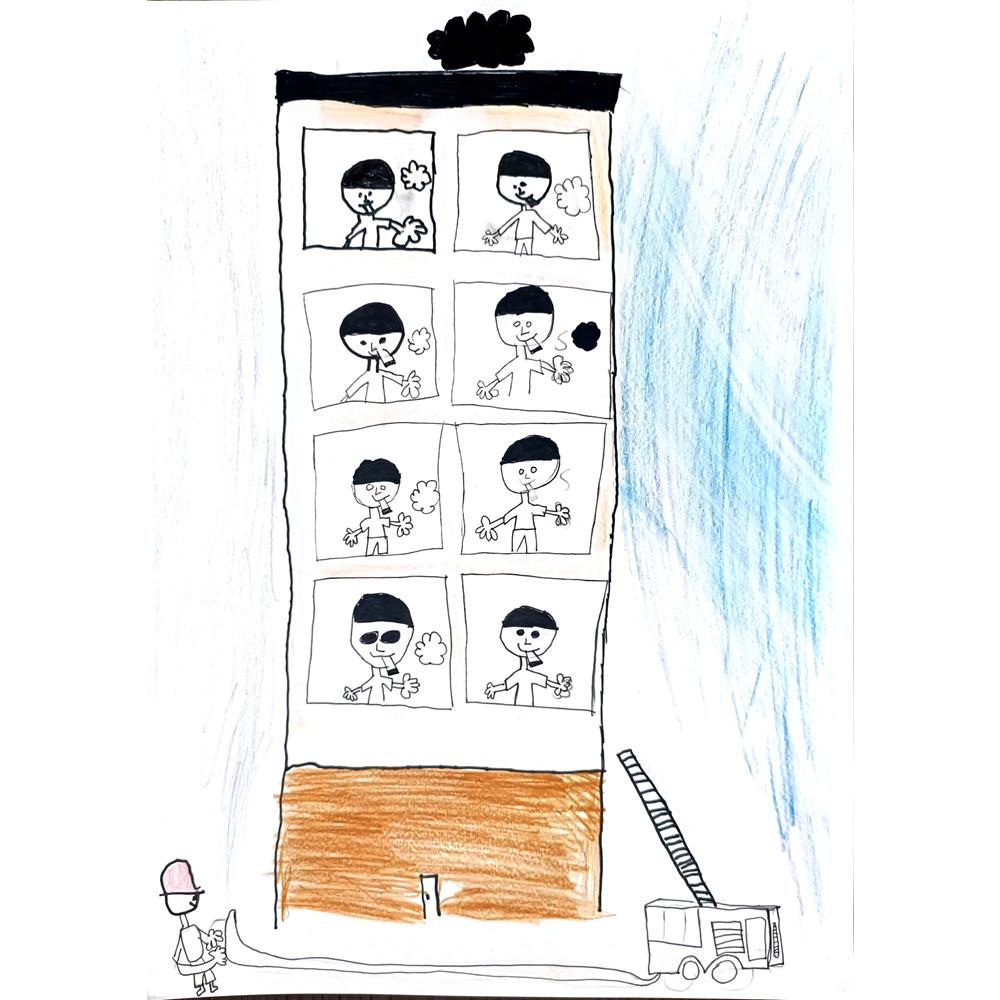 Chan Lok Man 35x25cm Orijinal Karikatür BOD00991