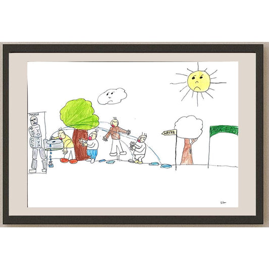 Lau Yu Ching 35x25cm Orijinal Karikatür BOD00992
