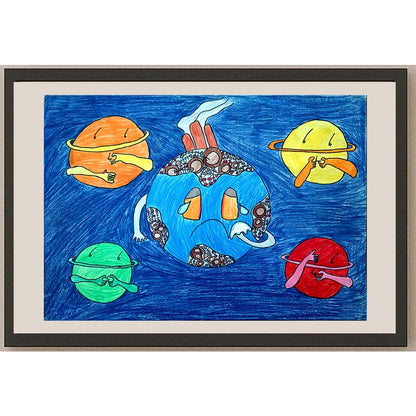 Lo Tsz Shun 35x25cm Orijinal Karikatür BOD00995