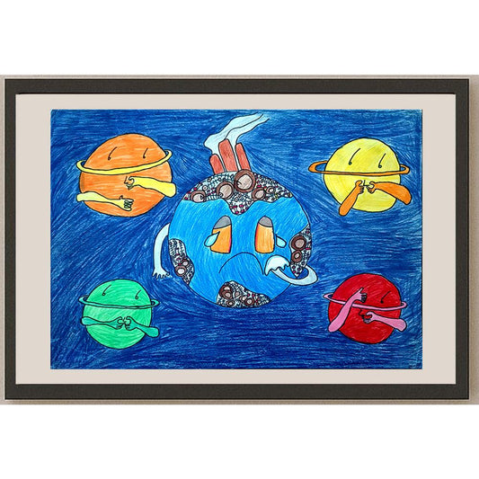 Lo Tsz Shun 35x25cm Orijinal Karikatür BOD00995