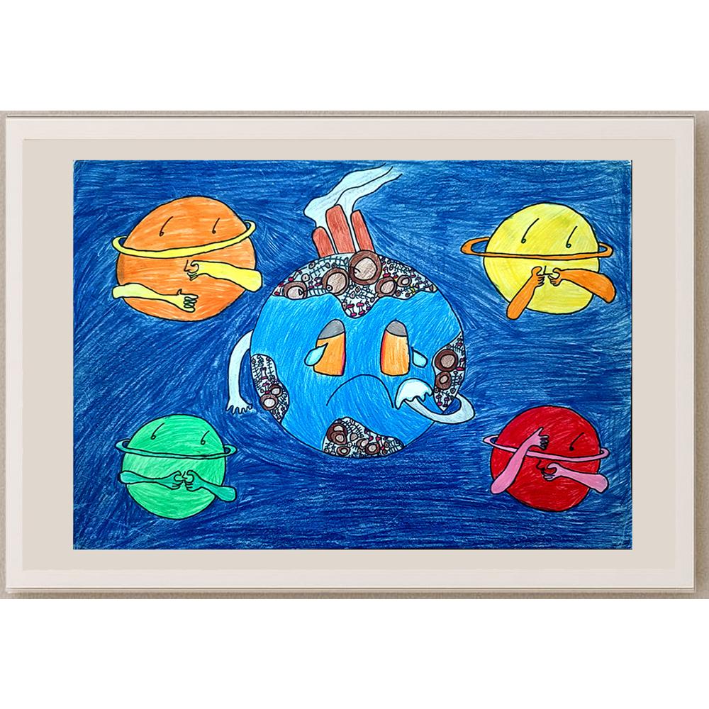 Lo Tsz Shun 35x25cm Orijinal Karikatür BOD00995