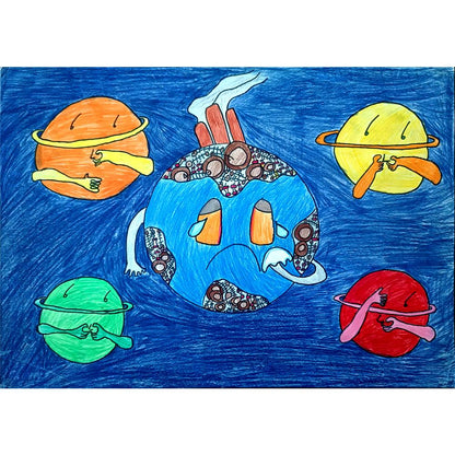 Lo Tsz Shun 35x25cm Orijinal Karikatür BOD00995