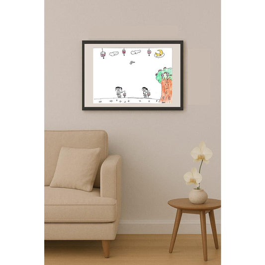 Chen Xiu Hui 35x25cm Orijinal Karikatür BOD00997