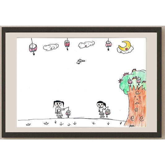 Chen Xiu Hui 35x25cm Orijinal Karikatür BOD00997